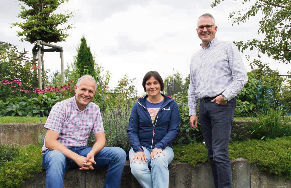 Standen beim Gesprch hinter dem Entschluss zum umstrittenen Fahrrad-Mietsystem (v.l.): die CDU Ratsmitglieder Mattias Brger, Henrike Freitag und Thomas Gerwin. Foto: Raestrup